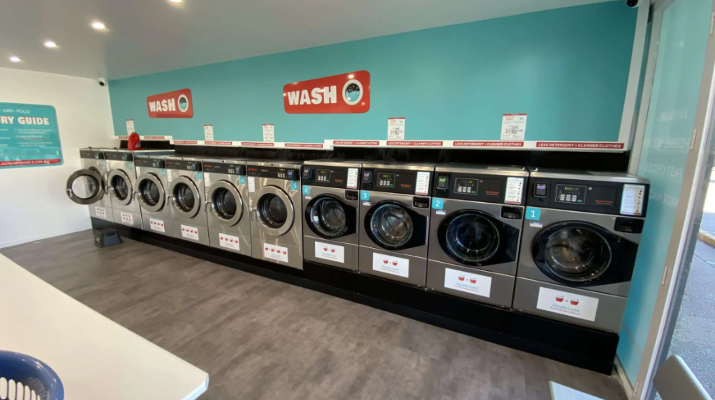 Inside Speed-e Laundromat